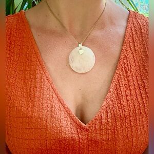 Round Rose Quartz Pendant